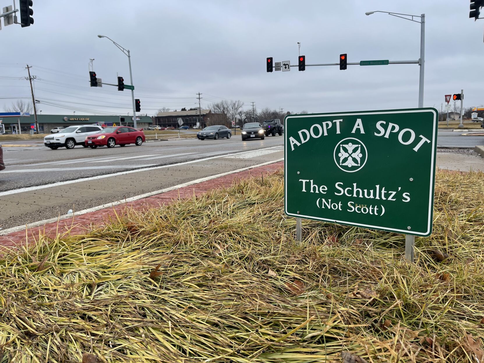 Adopt-a-Spot sign has many people asking questions